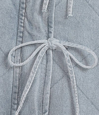 Blu Pepper - Quilted Jacket With Ties