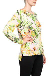 Adyson Parker - Crew Neck Long Sleeve Banded Knit Top