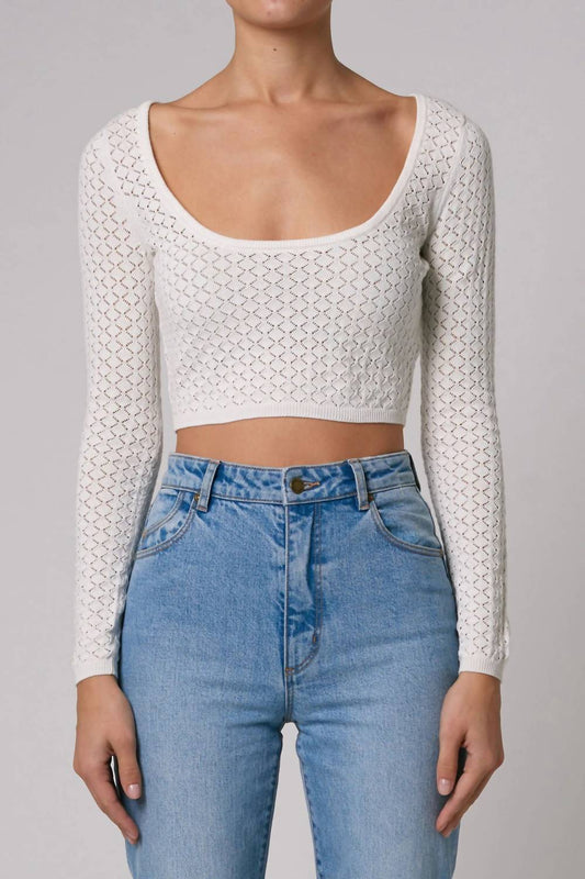 Rolla'S - Diamond Knit Scoop Top