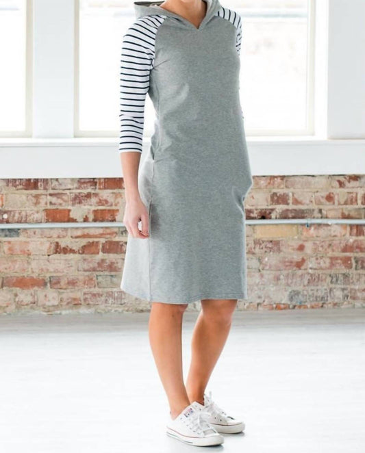 Ampersand Ave - Stripe Hoodie Dress