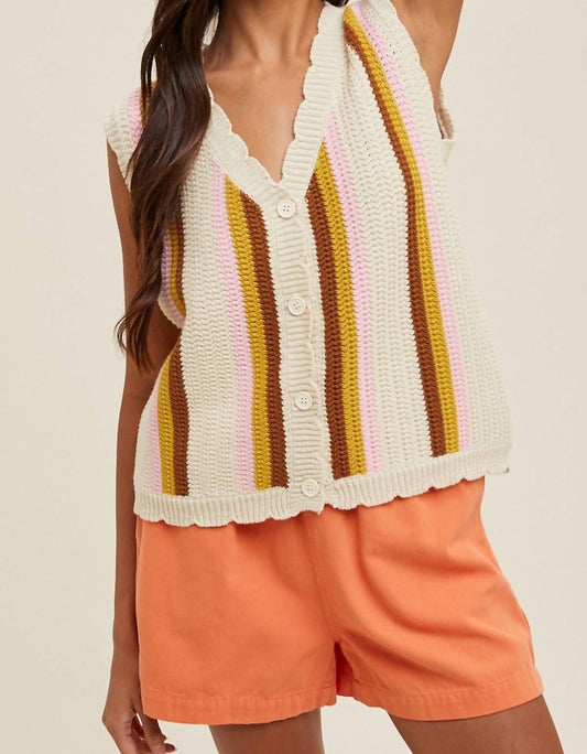 Wishlist - Women's Stripe Sweater Tank