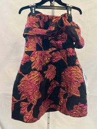 Dress The Population - Jacquard Off The Shoulder Cocktail Minidress