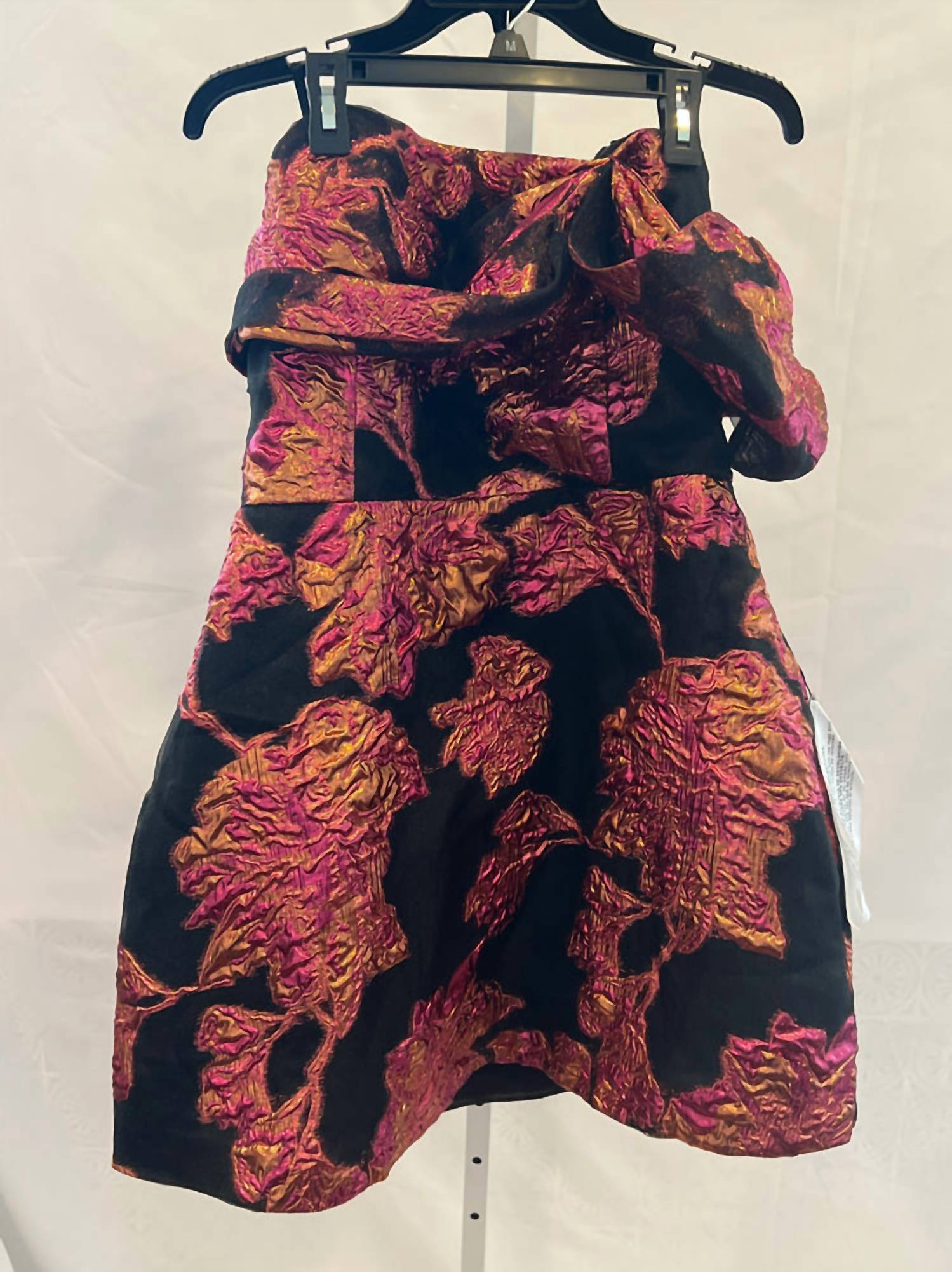 Dress The Population - Jacquard Off The Shoulder Cocktail Minidress