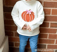 Mudpie - Bow Pumpkin Rollneck Sweater