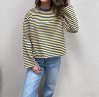 MOD REF The Jessie Top in blue yellow - women's long sleeve top - view 7