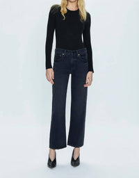 Pistola - Lexi Mid Rise Bowed Straight Leg Jeans