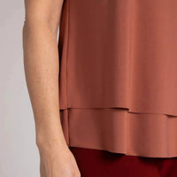 Sympli - Sleeveless Double Layer Shell Top