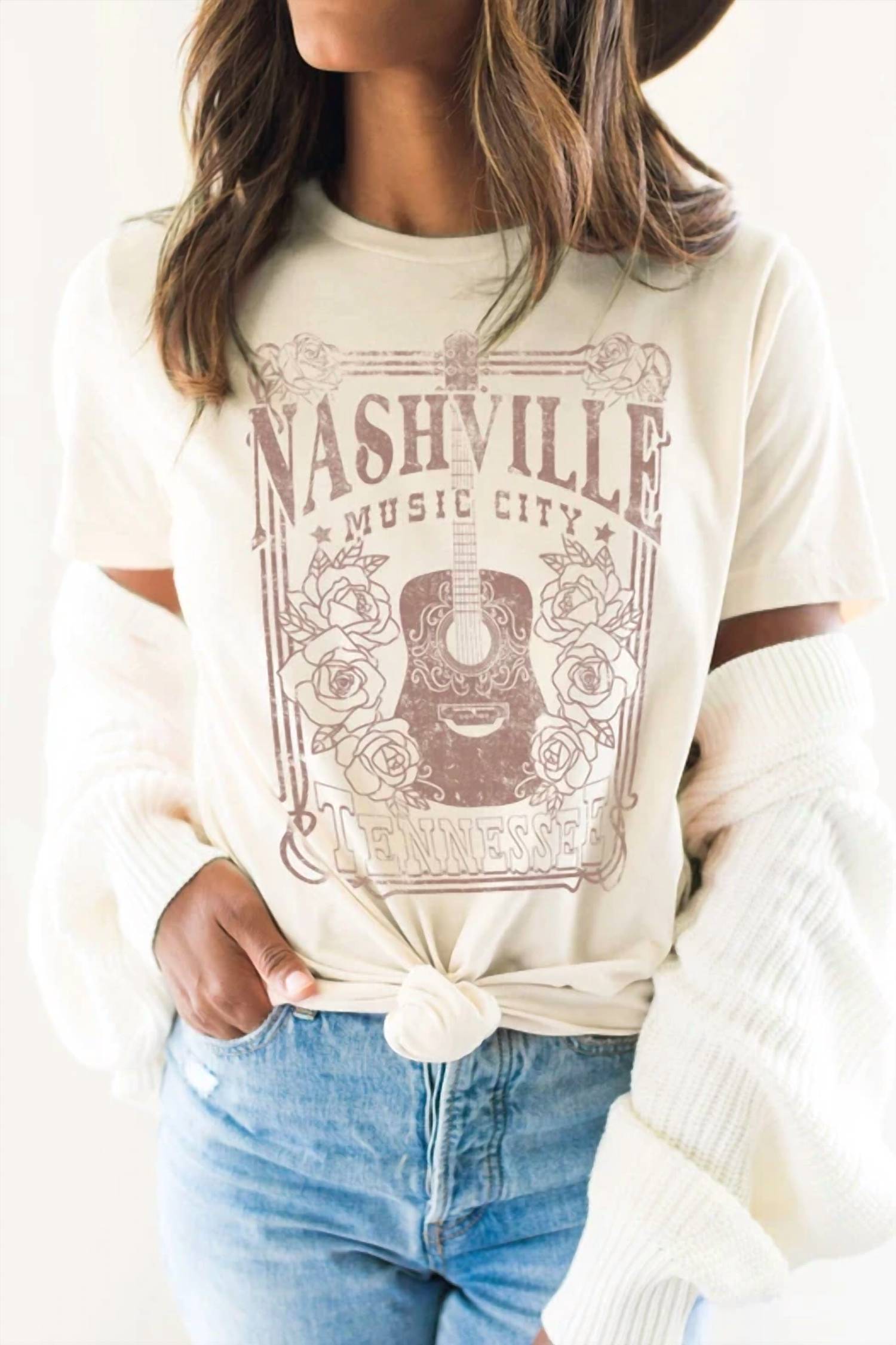 Bouteeque Closet - Cotton Nashville Music City T-shirt