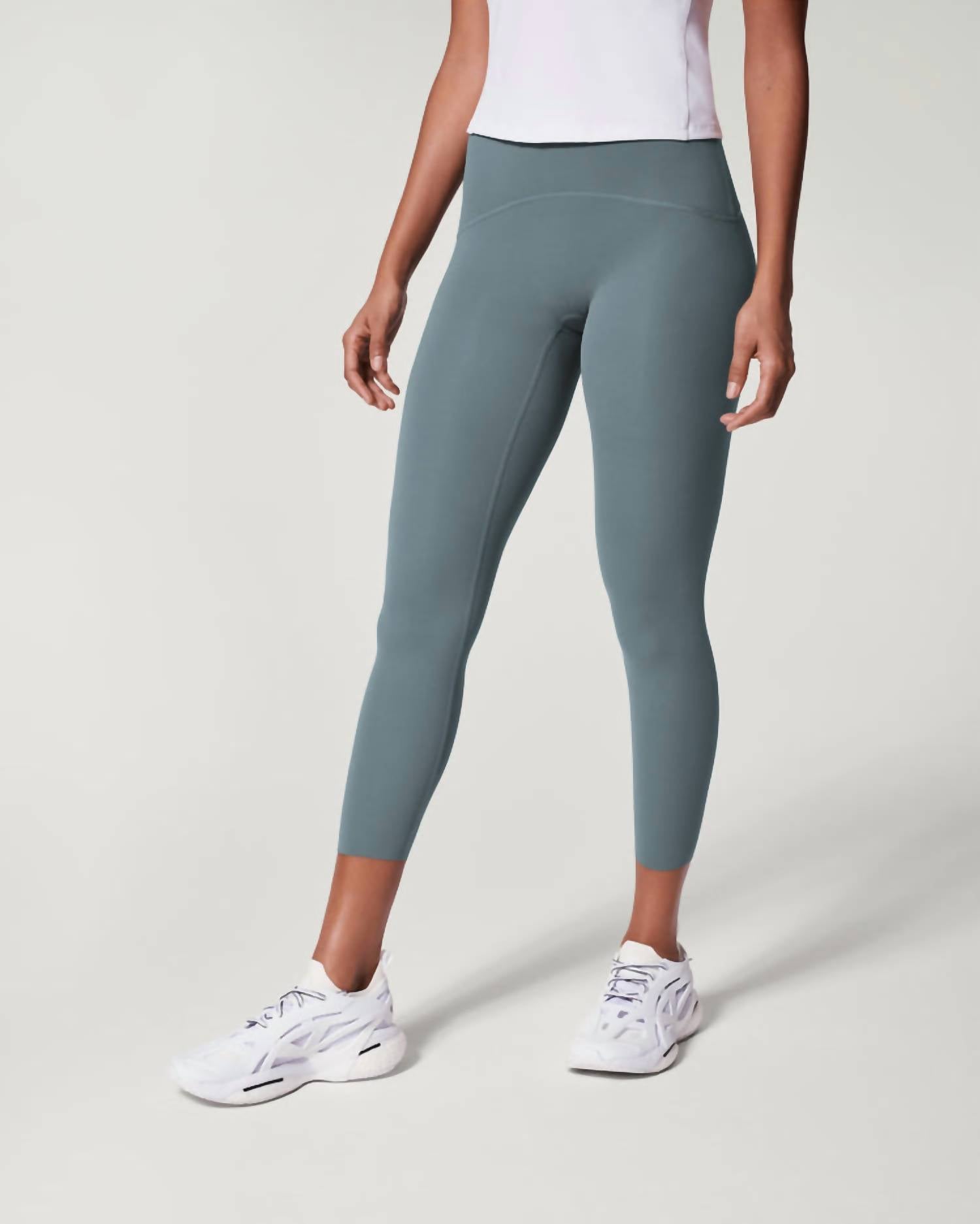 Spanx Booty Boost Active 7/8 Leggings in hazy blue grey - women's pants