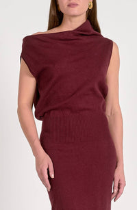 Elan - Off One Shoulder Midi Dress