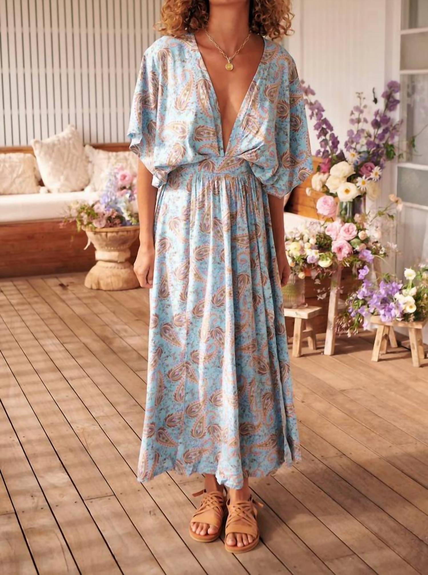 Jaase - Lailah Print Fields Maxi Dress