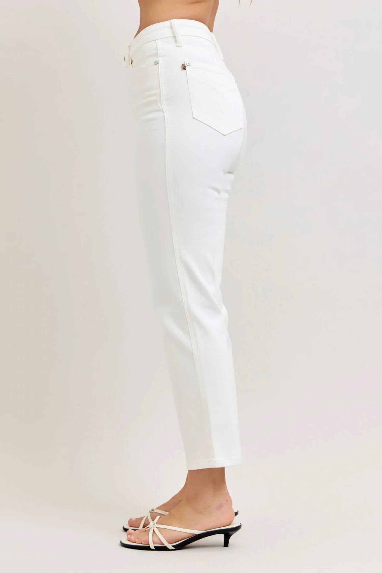 Judy Blue - High-rise Tummy Control Ankle Straight Jean