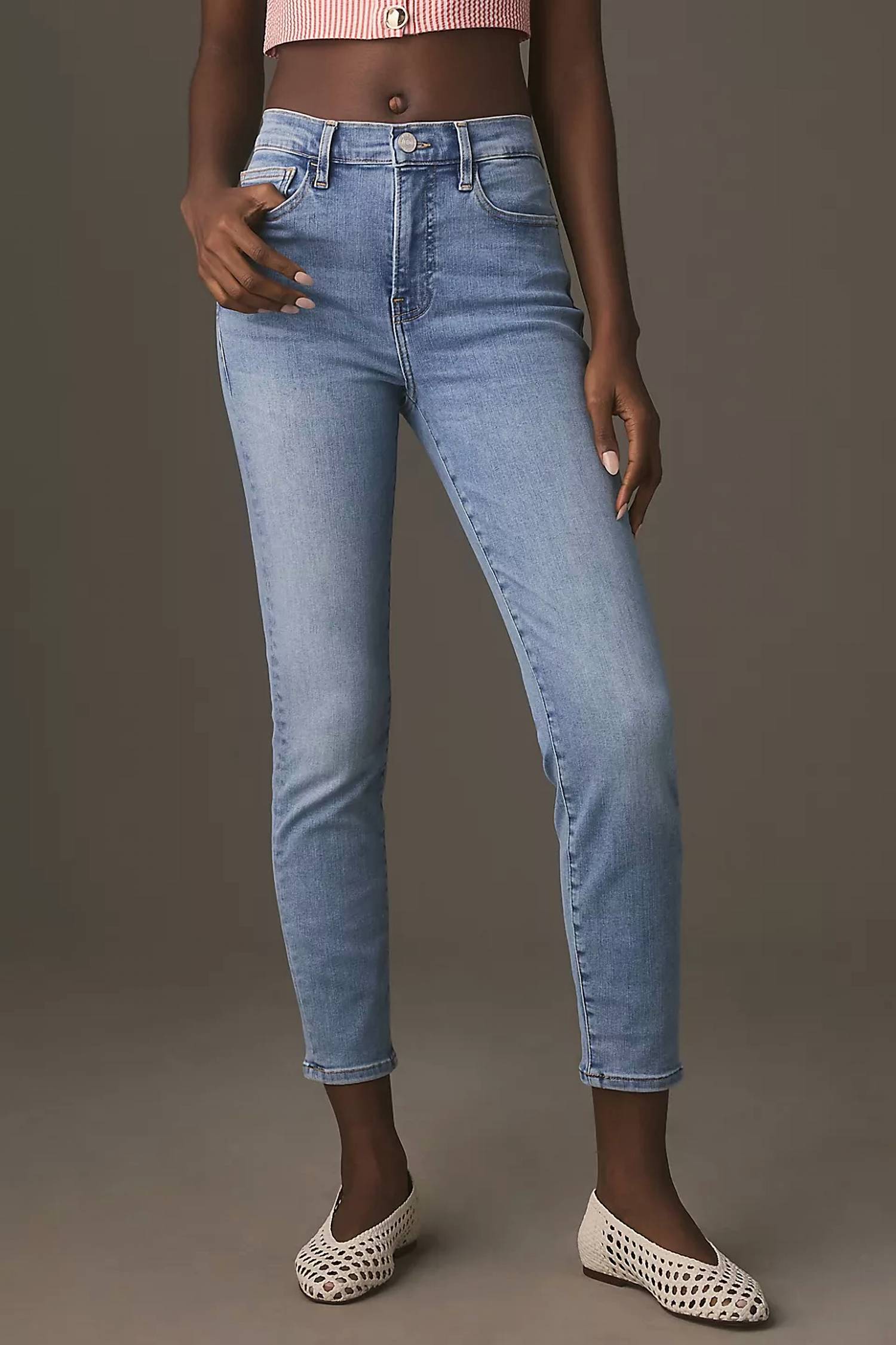 FRAME Le High Skinny Crop Jean in terra - women's jeans