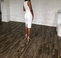 Ariti Kaziris - Lace V-neck Midi Dress