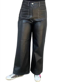 Boho Chic - Women's Vegan Leather Pants