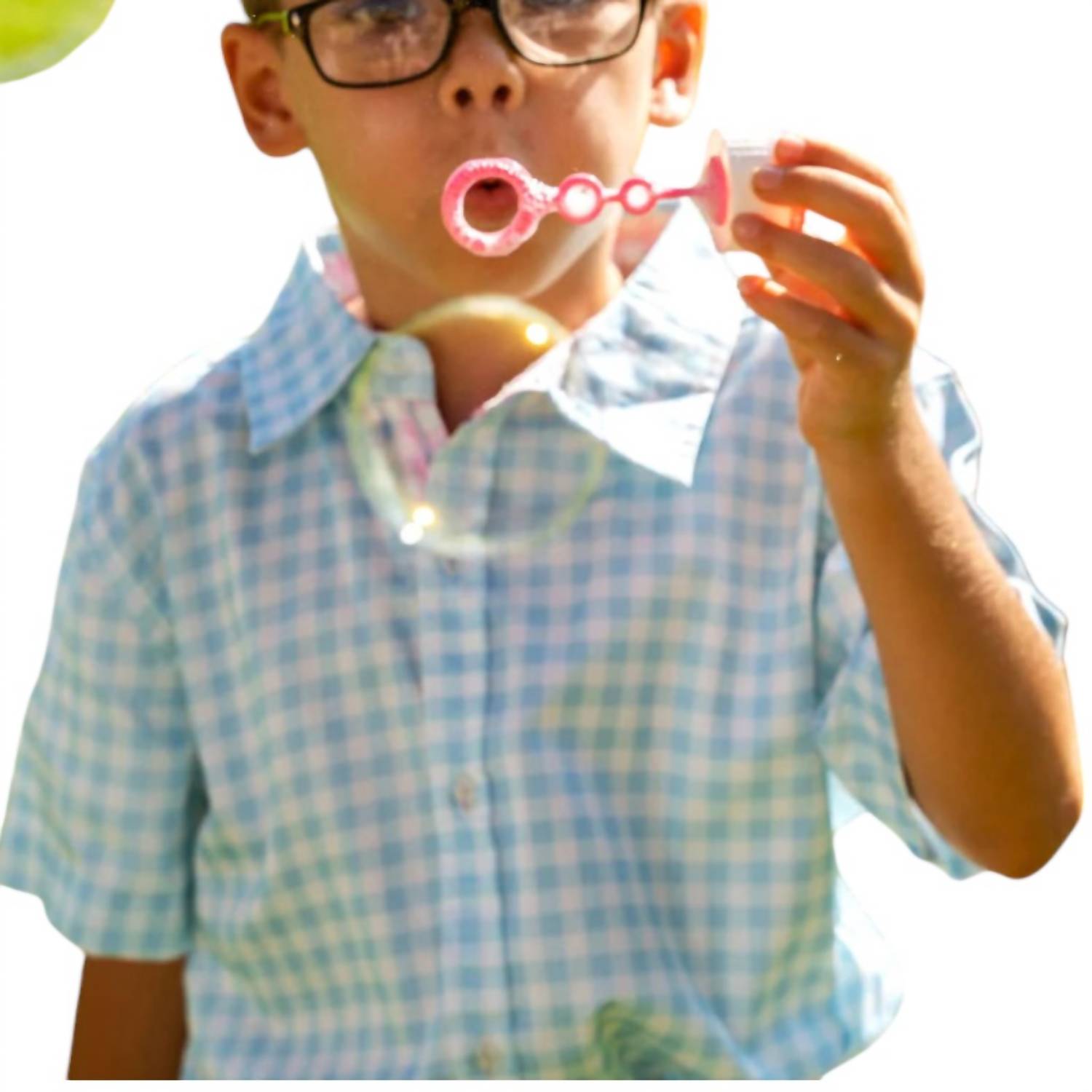 Tuktuk Designs - Boy's Gingham Short Sleeve Shirt