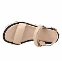 ALL BLACK Women's Quilted Vel Sandals in beige - women's sandal - view 4
