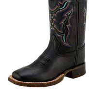 Old West Kids Square-toe Cowboy Boots in black - kids' boots