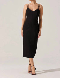 Astr - Allura Peekaboo Lace Midi Dress