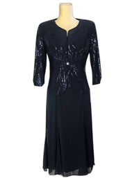 Alex Evenings - Women's Two Piece Dress And Blazer Set
