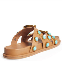 Cecelia New York - Women's Enamel Studded Slides