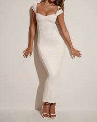 Oh Polly - Dolcezza Cap-sleeve Maxi Dress
