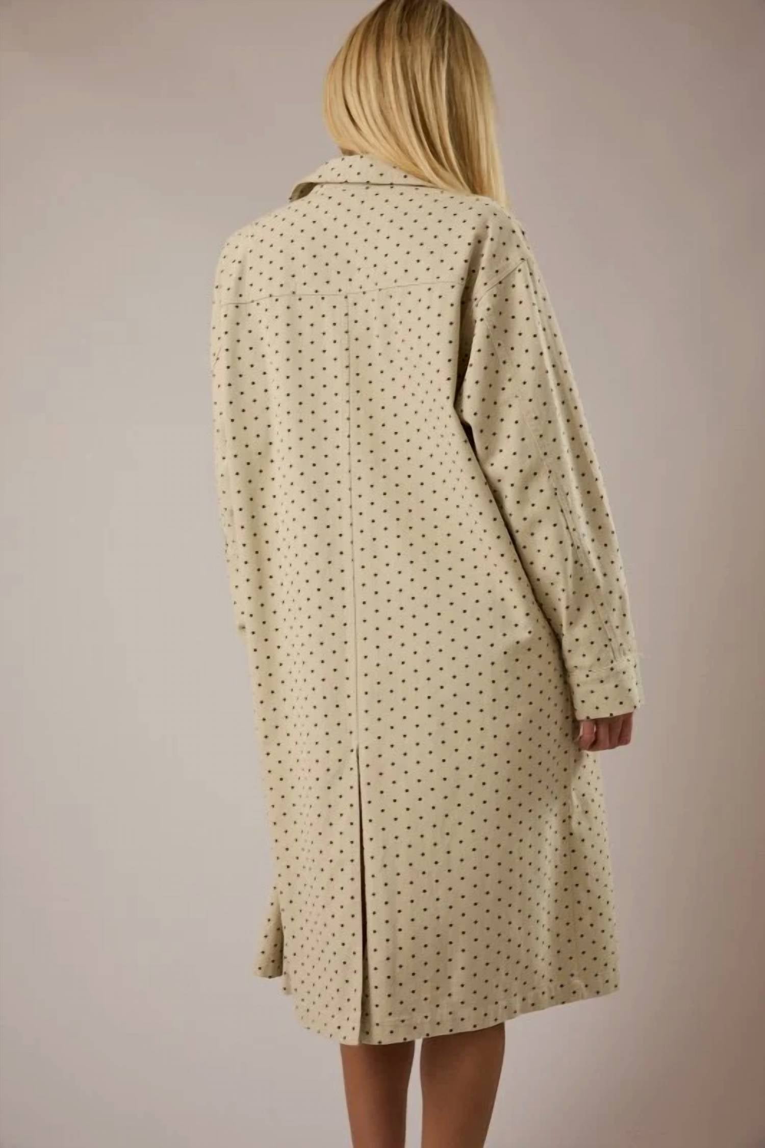Le Lis - City Girl Polka Dot Trench Coat