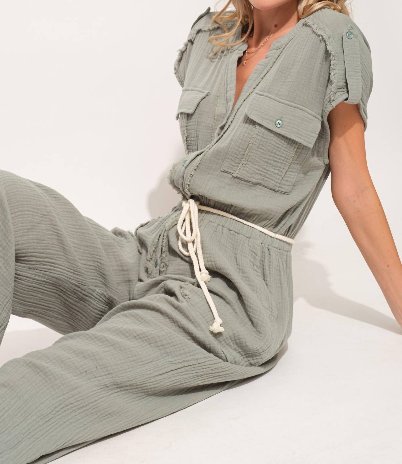 And The Why - One More Time Utility Jumpsuit