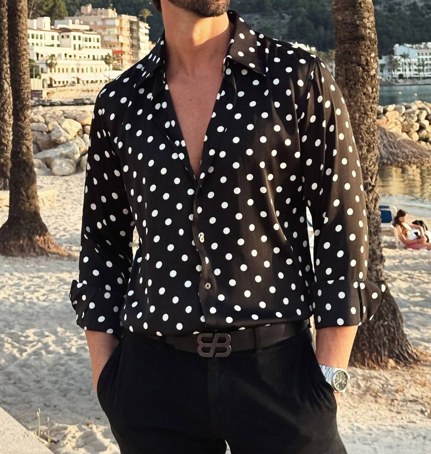 Barabas - Delhi Polka Dots Long Sleeve Shirt