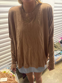 Karlie - Solid Novelty Cashmere Blend Crew Sweater