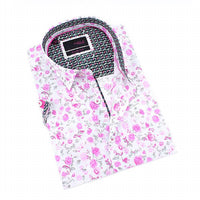 Eight X - Rose Print Short Sleeve Shirt