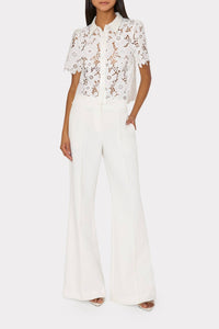 MILLY Nash Cady Pants in ecru - women's pants