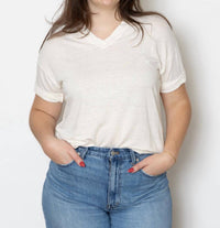 Ma'Ry'Ya - Linen V-neck Tee
