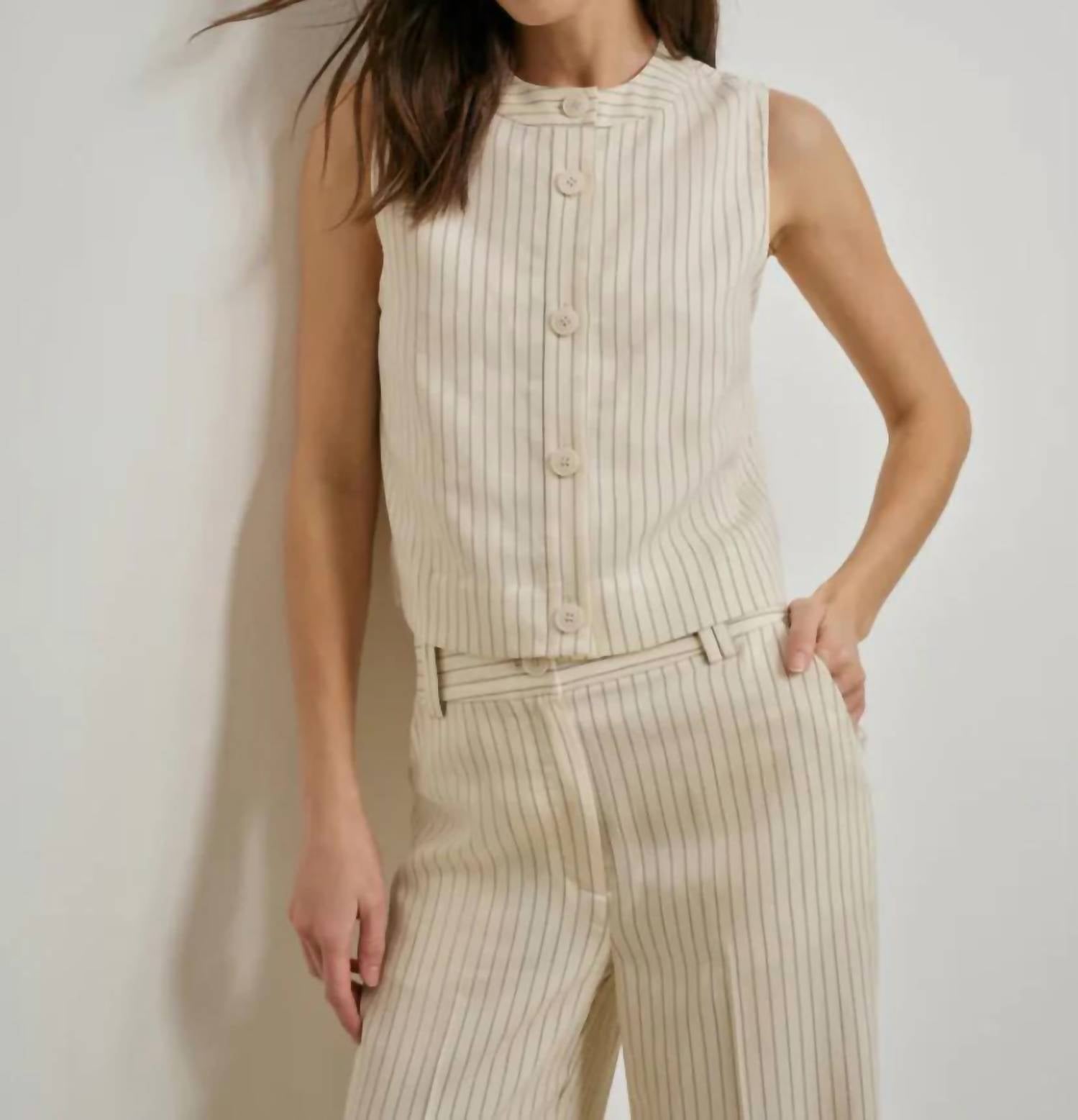 Favorite Daughter - Fine Line Sleeveless Top