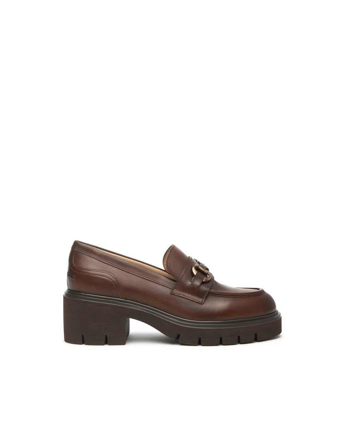 Nerogiardini - Women's Delgado Marrone Platform Loafer