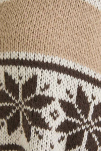 LE LIS Collared Fair Isle Knit Jacket in beige - women's jacket - view 8