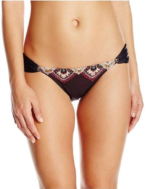 Women's San Sebastian Embroidered Teeny Bikini Bottom Swimsuit