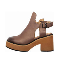 Antelope Women's Iliana Block Heeled Platform Clogs in bronze - women's heels - alternate view