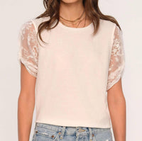 Heartloom - Caron Lace Sleeve Top