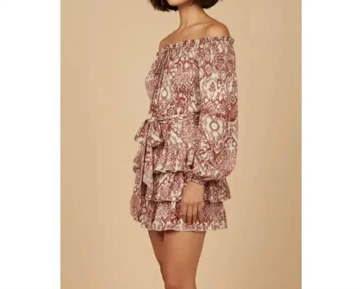 Skylar Rose - Off Shoulder Tiered Mini Dress