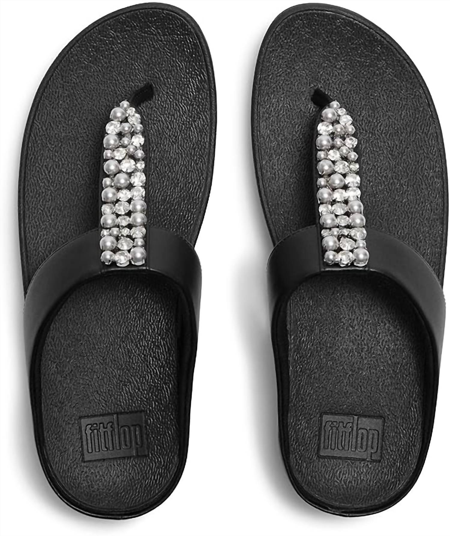 Fitflop - Women's Fino Pearls & Crystal Toe Post Sandal