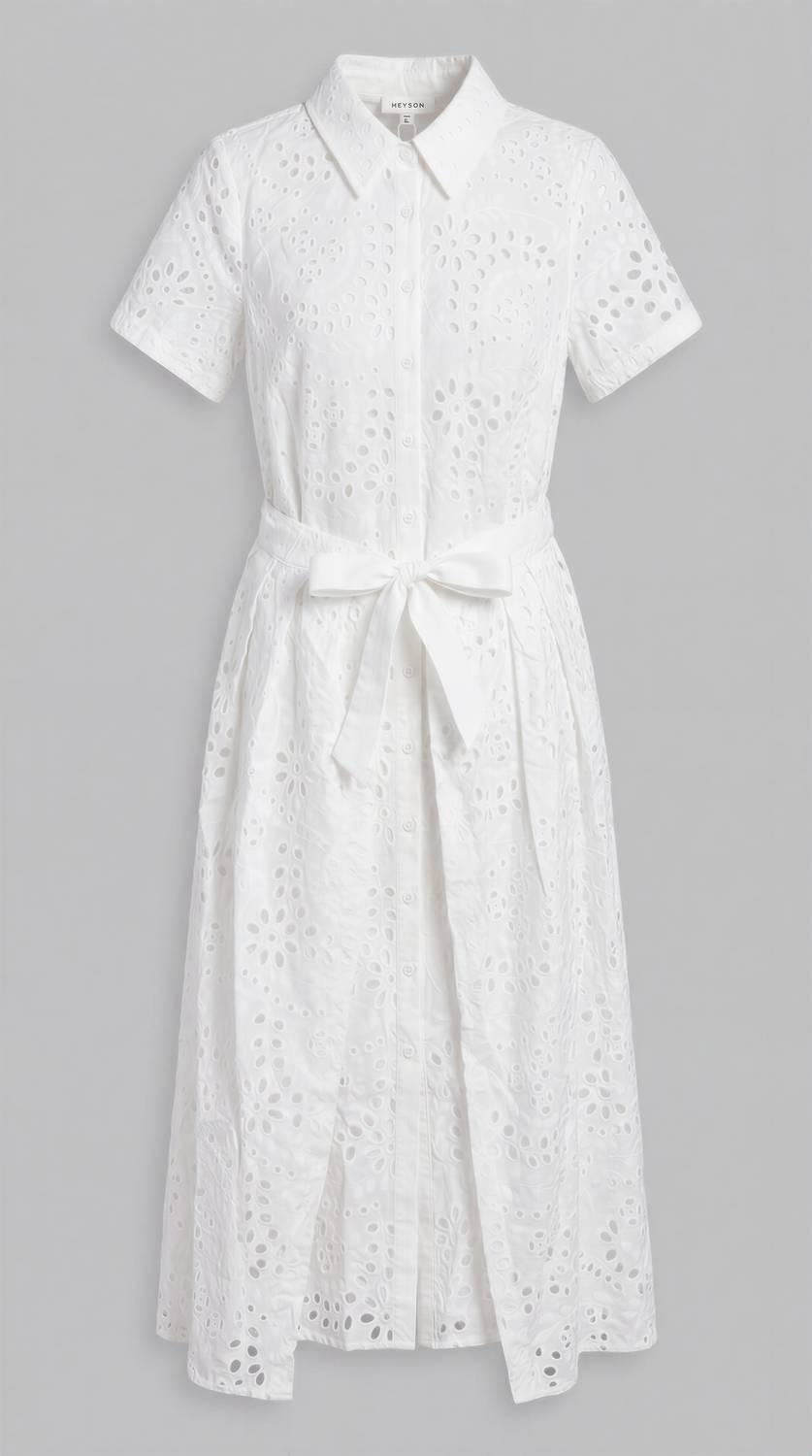Heyson - Lace Dress with Skirt Overlay