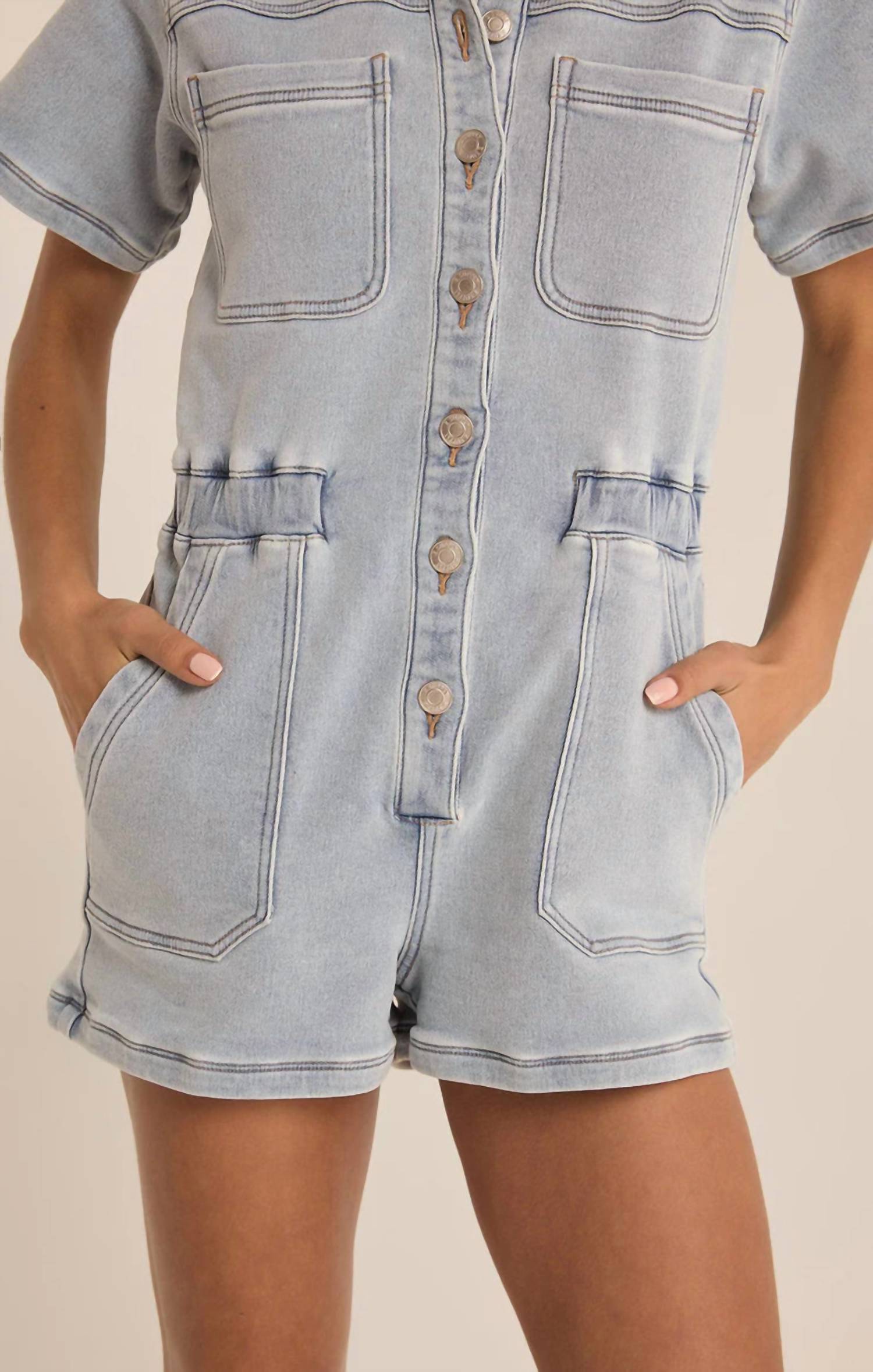 Z Supply - Women's Elias Denim Romper