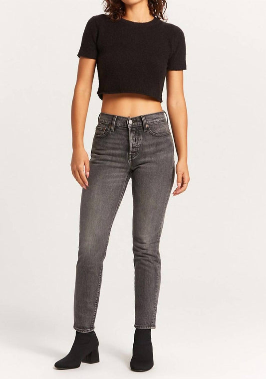 Olivaceous - Fuzzy Knit Tee Sweater