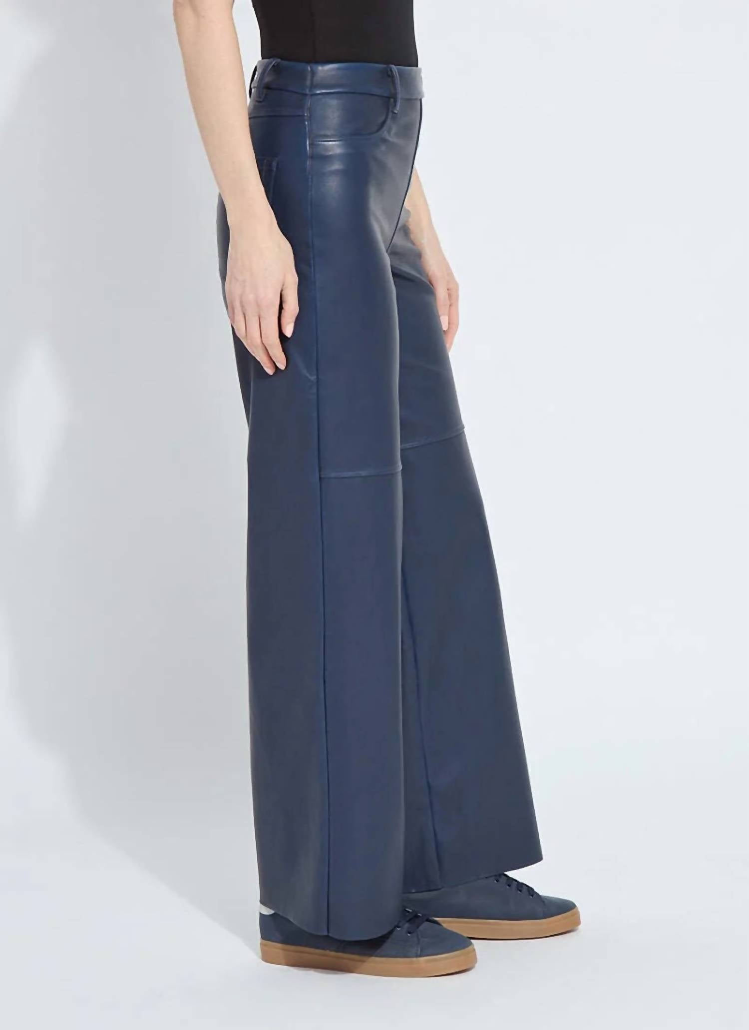 Lysse - Cortina Hi Waist Wide Leg Vegan Leather Pants