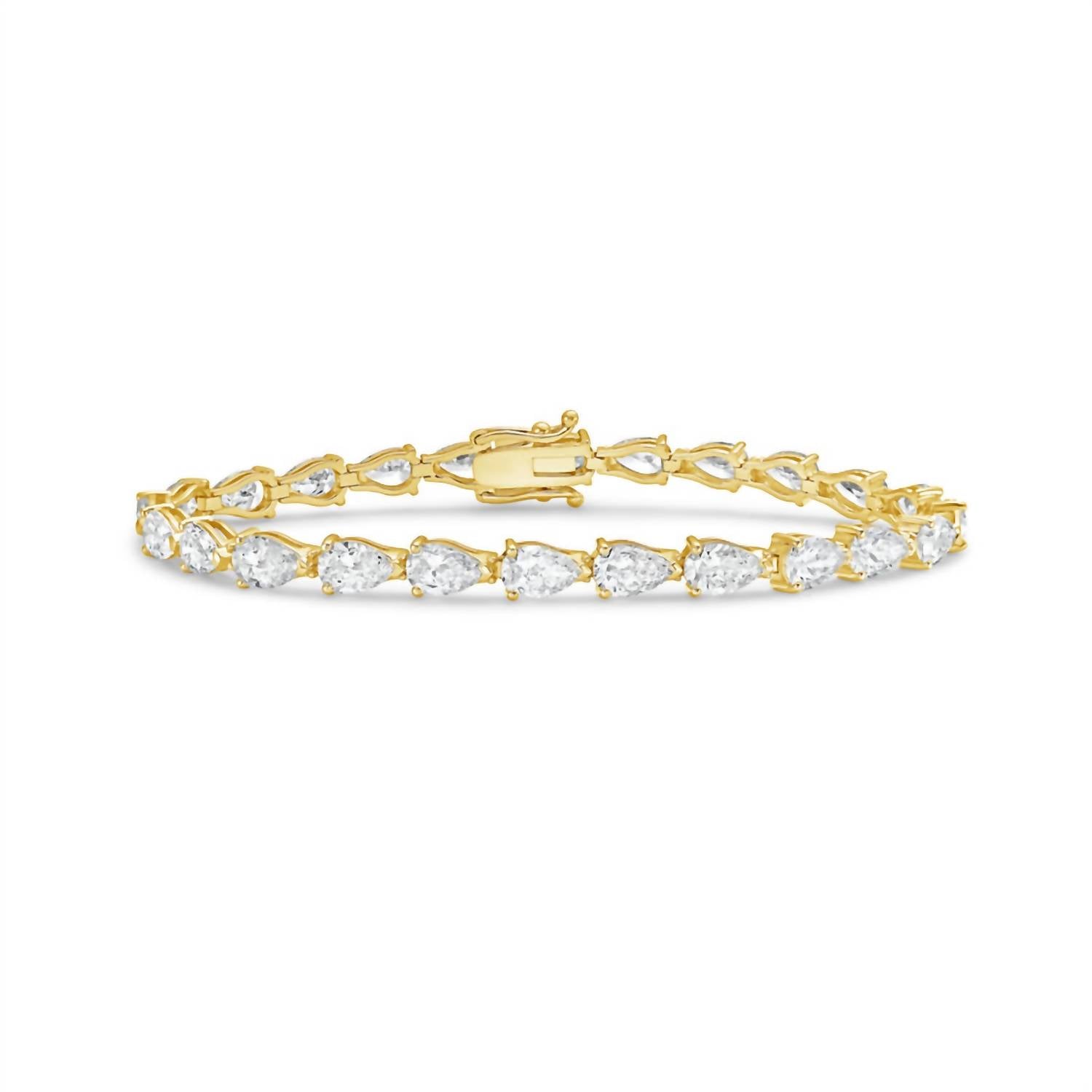 Diana M Jewels - Women's Pear Lab-Grown Diamond Jewelry Bracelet (21.00 Ct) - Signature