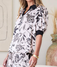 Current Air - Lorena Floral Top
