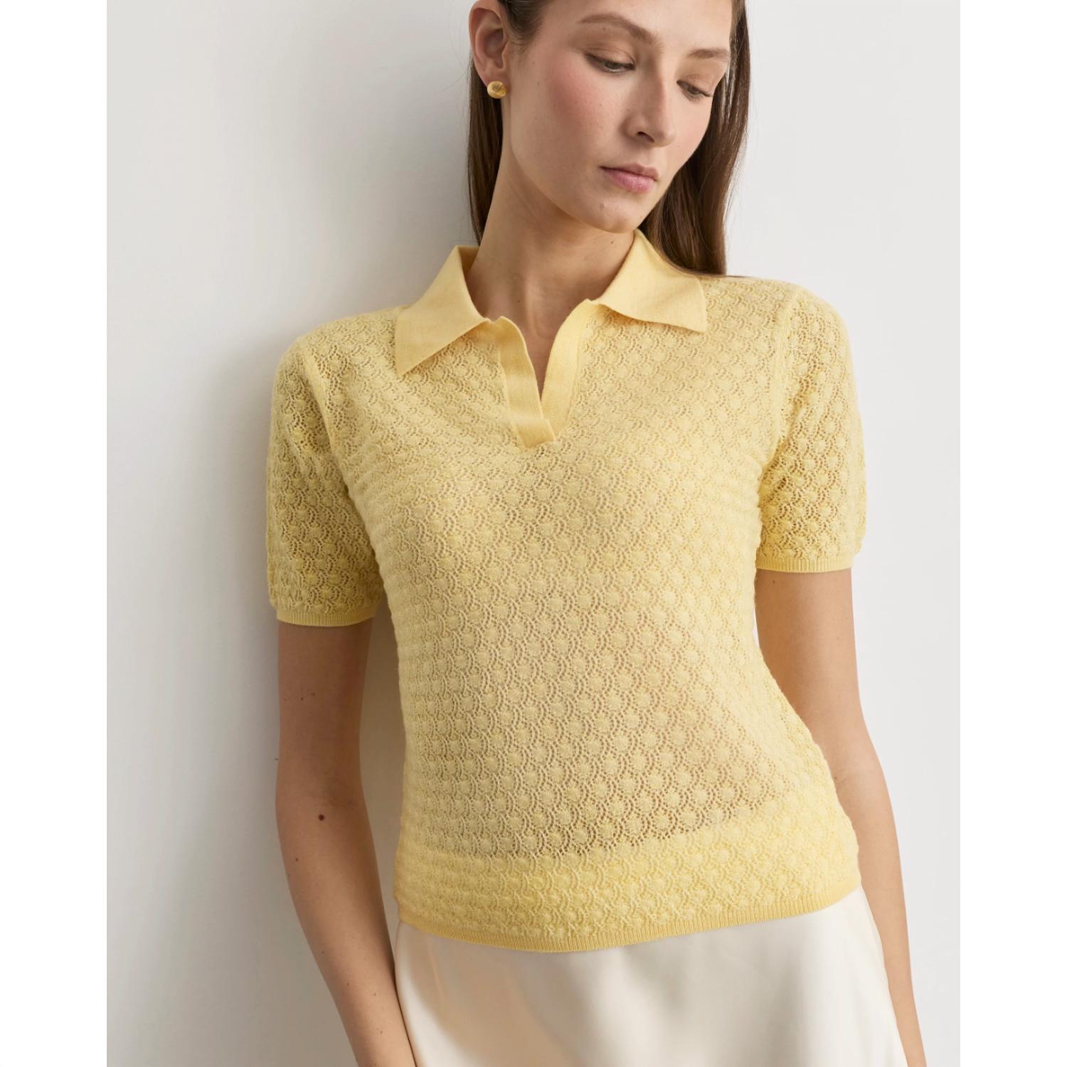 Tanya Taylor - Camilla Pointelle Knit Top