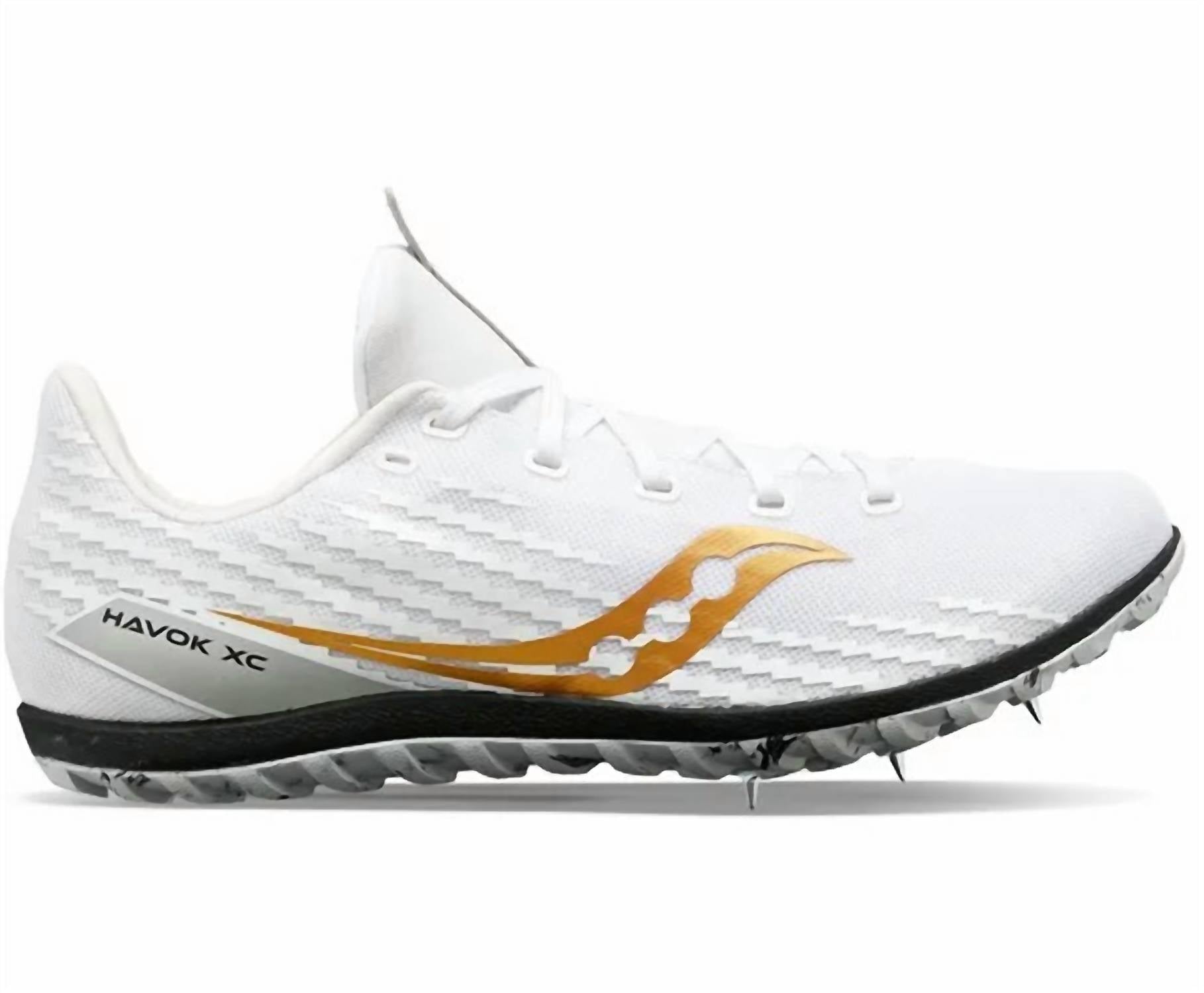 SAUCONY Men's Havok Xc 3 Prospect Shoes in white - men's shoe