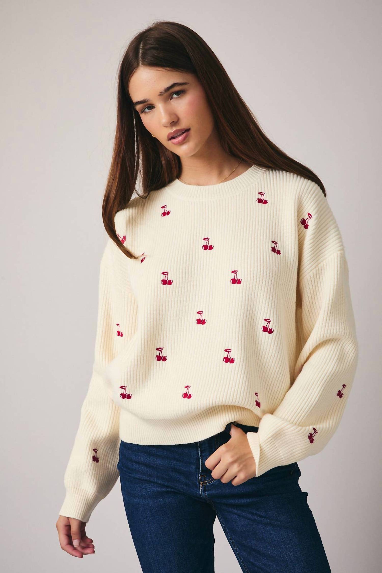 Sunday Edition - On My Cherry Best Behavior Sweater